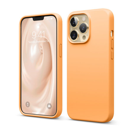 Elago Soft Silicone Orange Case - For iPhone 13 Pro Max