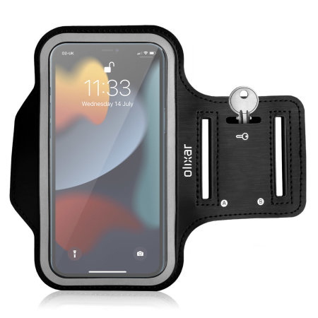 Olixar Running & Fitness Armband Black Holder - For iPhone 13 Pro