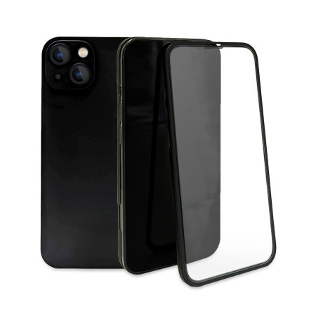 Olixar Front & Back Full Cover Protective Black Case - For iPhone 13