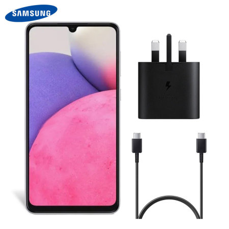 Official Samsung Super Fast 25W Charger & 1m USB-C Cable - For Samsung Galaxy A33 5G