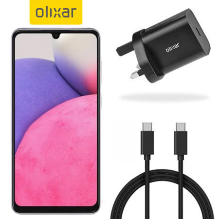 Olixar 18W USB-C Fast Charger & 1.5m USB-C Cable - For Samsung Galaxy A33 5G