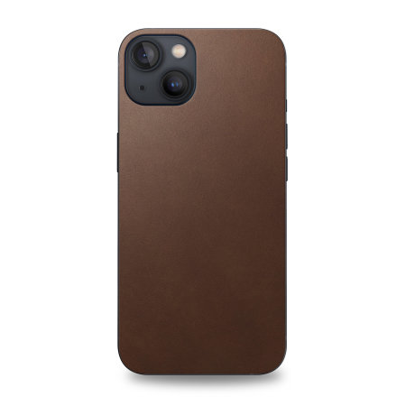 Nomad Horween Leather Rustic Brown Skin - For iPhone 13