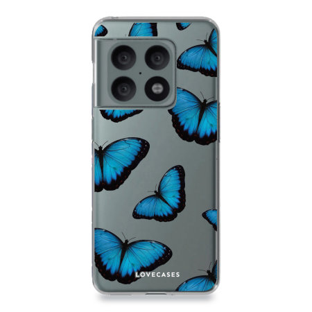 LoveCases OnePlus 10 Pro Gel Case - Blue Butterfly