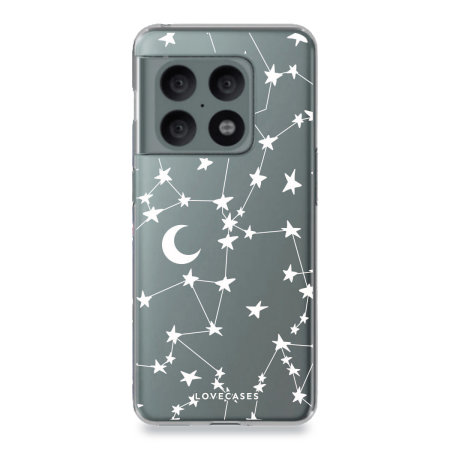 LoveCases OnePlus 10 Pro Gel Case - White Stars And Moons