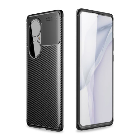 Olixar Carbon Fibre Huawei P50 Pro Tough Case - Black