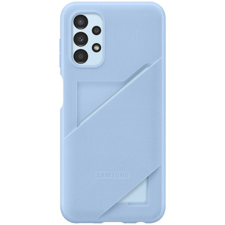 Official Samsung Card Slot Arctic Blue Cover Case - For Samsung Galaxy A13 4G