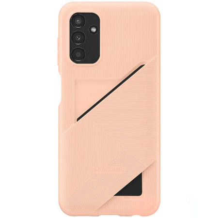 Official Samsung Card Slot Peach Cover Case - For Samsung Galaxy A13 5G