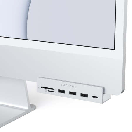 Site lijn zout Carry Satechi Aluminium USB-C Hub With Clamp - For iMac Pro