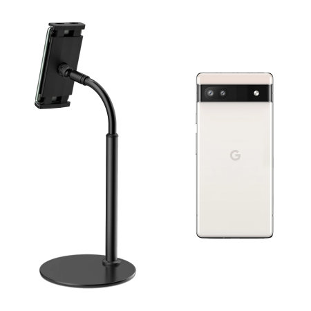 Olixar ShortArm Black Desk Clamp Holder - For Google Pixel 6a