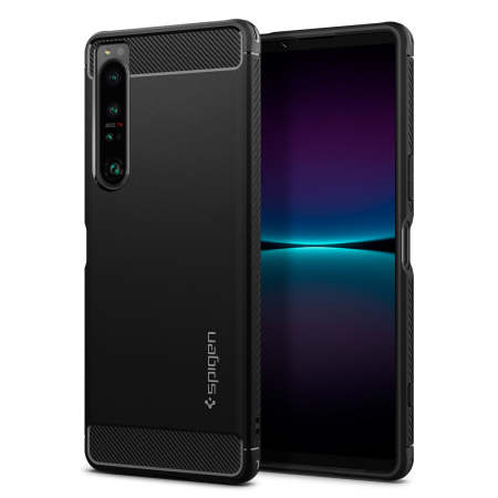 Custodia Sony Xperia 1 IV In Fibra Di Carbonio Rossa, TPU E PC Antiurto, Copertura Completa