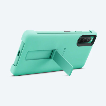 Official Sony Style Cover Protective Stand Green Case - For Sony Xperia 10 IV