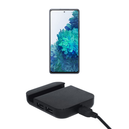 Aquarius 4-Port USB 2.0 Black Hub and Phone Stand - Samsung Galaxy S20 FE