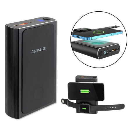 4smarts UltiMag Wireless Charger 200W 20000mAh MagSafe Compatible Power  Bank - Black