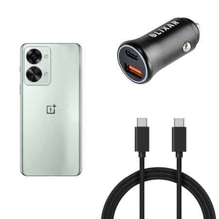 Olixar 38W Dual Car Charger and 1.5m USB-C Cable - For OnePlus Nord 2T 5G