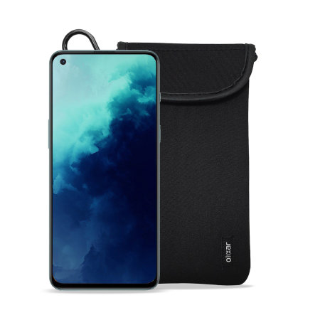 Olixar Neoprene Black Pouch with Card Slot - For OnePlus Nord 2T 5G