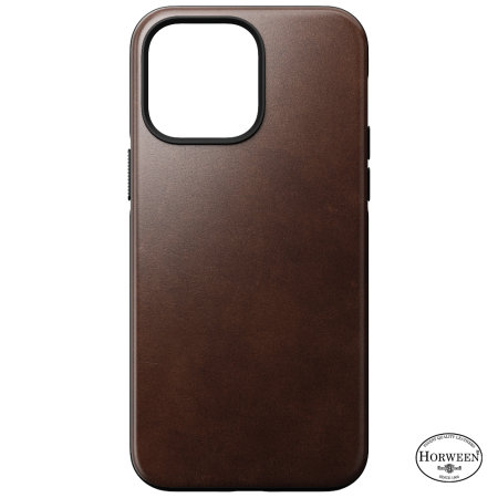 Nomad Horween Leather Rustic Brown Protective Case - For iPhone 14 Pro Max