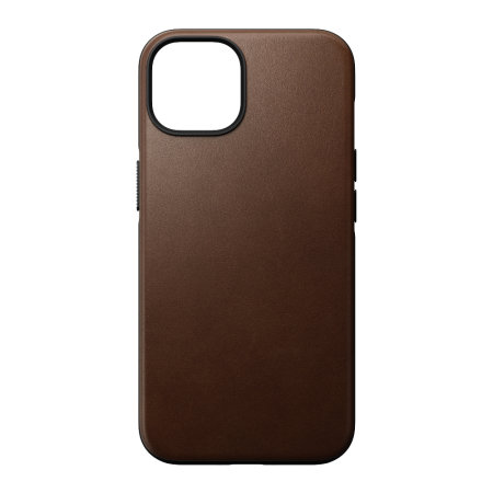 Nomad Leather Modern Rustic Brown Protective Case - For iPhone 14