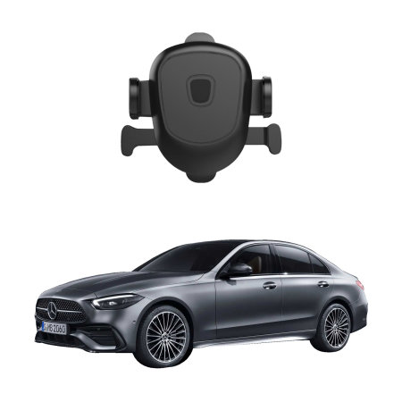 Olixar Black Circular Air Vent Car Phone Holder For Smartphones - For Mercedes Benz C Class (2018 & Newer)