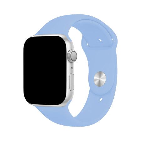 Olixar Blue Silicone Sport Strap - For Apple Watch Series 7 45mm
