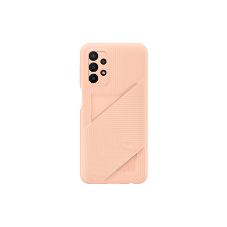 Official Samsung Awesome Peach Card Slot Cover Case - For Samsung Galaxy A23 5G