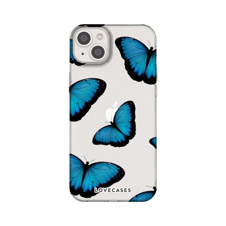 LoveCases Blue Butterfly Gel Case - For iPhone 14 Plus