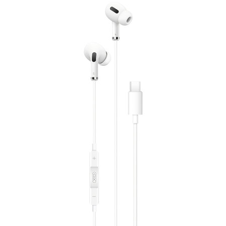 XO EP23 USB Type-C In-Ear Headphones - White