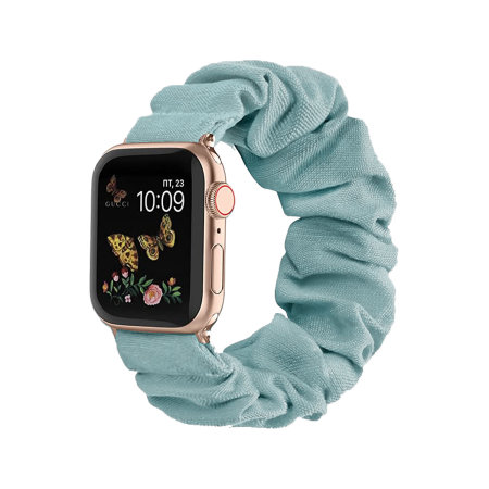 Olixar Apple Watch Haze Blue Scrunchies Band - For Apple Watch SE 40mm