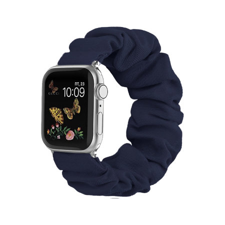Olixar Apple Watch Deep Blue Scrunchies Band For - Apple Watch 4