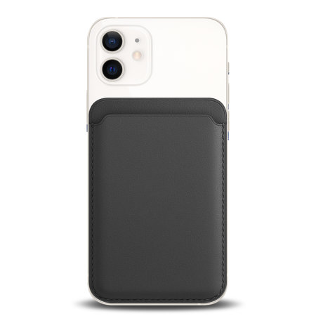 Olixar MagSafe Compatible Black Card Wallet - For iPhone 14 Series