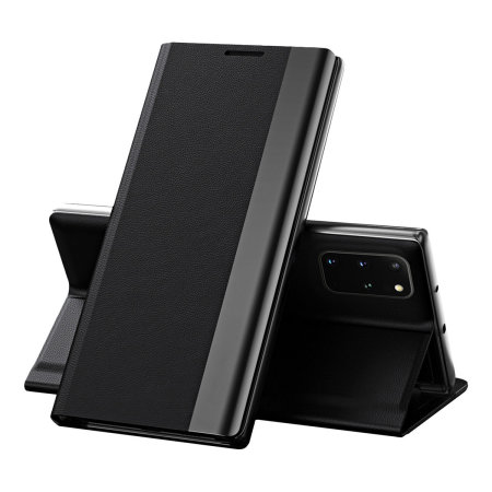 Black Pro Sleep Wallet Case with Flip Stand - For Samsung Galaxy A53 5G