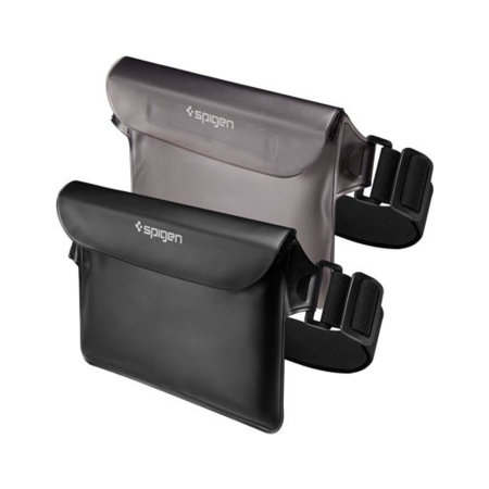 Spigen Black Universal Waterproof Waist Bag - 2 Pack