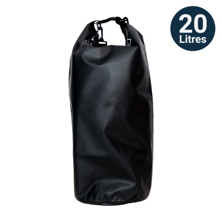 Olixar Black Waterproof Bag 20L with Adjustable Strap