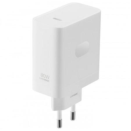 Official OnePlus 80W White GaN USB-C EU Plug Wall Charger - For OnePlus Nord