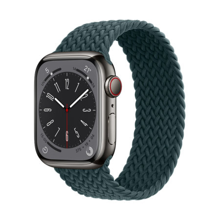 télex Custodio Asesor Olixar Green Medium Braided Solo Loop - Apple Watch Series 3 42mm