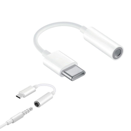 reaktion Jolly godkende Official Huawei White USB-C to 3.5mm Audio Headphone Adapter