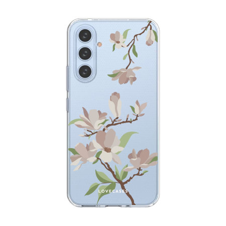 LoveCases White Cherry Blossom Gel Case - For Samsung Galaxy A54 5G