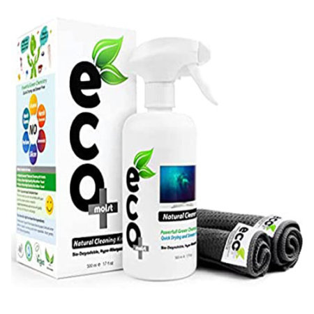 Ecomoist 500ml Family Sized Natural Screen Cleaner with Fine Microfiber Towel