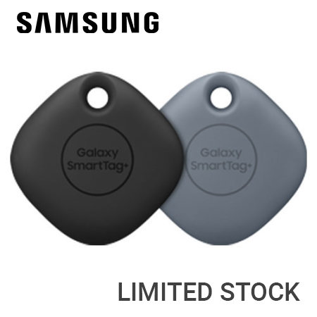 Official Samsung Galaxy Black & Blue Bluetooth Compatible Tracking SmartTags+ - 2 Pack