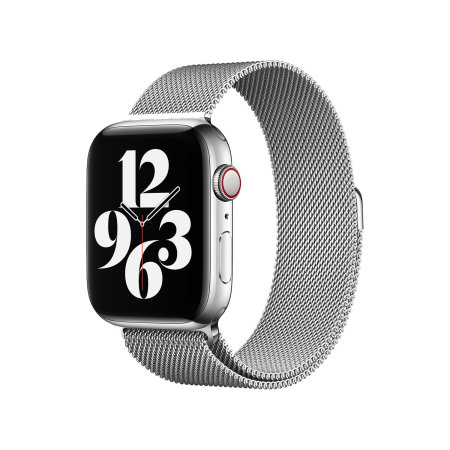 Official Apple Silver Milanese Loop (Size S) - For Apple Watch Series 6 40mm