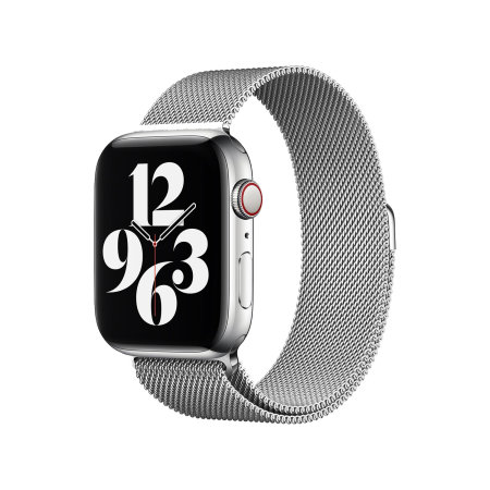 Official Apple Silver Milanese Loop Size S For Apple Watch SE