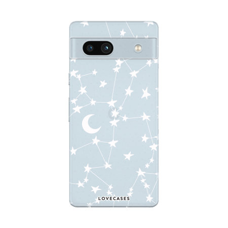 LoveCases White Stars and Moon Gel Case - For Google Pixel 7a - Mobile Fun  Ireland