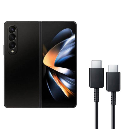 Official Samsung Black USB-C to USB-C 1m Power Cable - For Samsung Galaxy Z Fold5