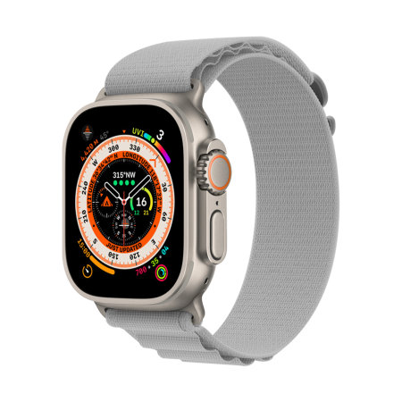 Olixar Grey Alpine Loop For Apple Watch Series 44mm Mobile