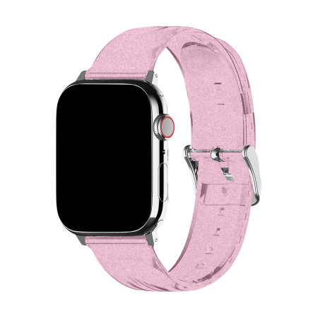 LoveCases Pink Glitter Gel Strap For Apple Watch Series 3 42mm