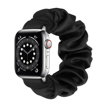 Lovecases Black Satin Scrunchie Strap - For Apple Watch Series 6 40mm