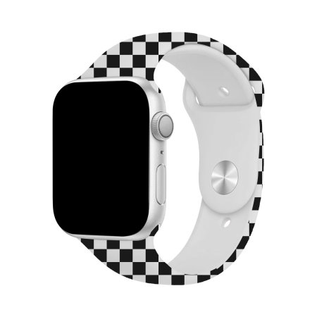 Lovecases Checkered Silicone Strap - For Apple Watch Series 1 38mm