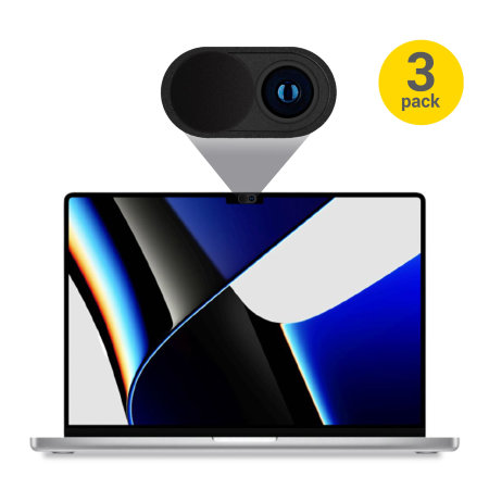 Olixar Anti-Hack Webcam Cover 3 Pack - For MacBook Air 15