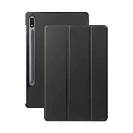 Olixar Black Leather-Style Case with S Pen Holder  - For Samsung Galaxy Tab S9 Ultra