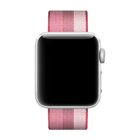 Olixar Berry Pink Nylon Fabric Sports Loop For Apple Watch Series 9 41mm