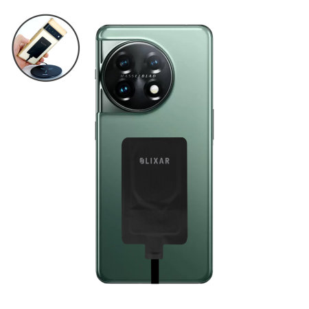 Olixar Black Ultra-Thin USB-C 10W Wireless Charger Adapter - For OnePlus 11